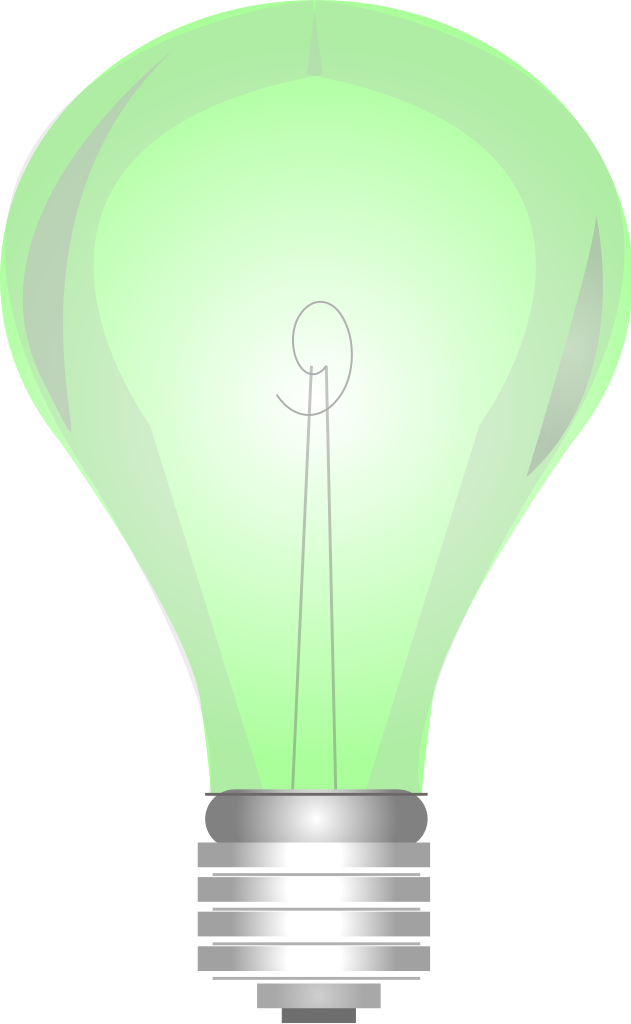 File - Online-light - Svg - Incandescent Light Bulb Clipart (631x1024), Png Download