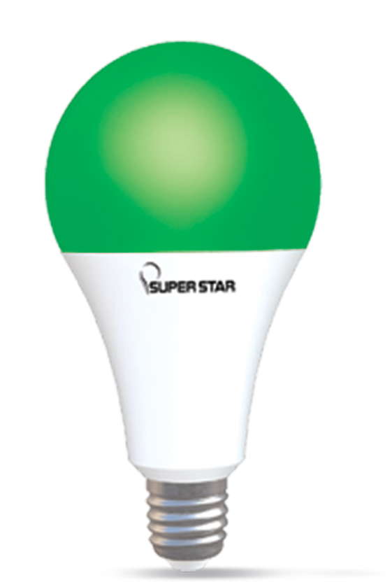 Ac Color Led 9w Green E27 - Incandescent Light Bulb Clipart (900x900), Png Download