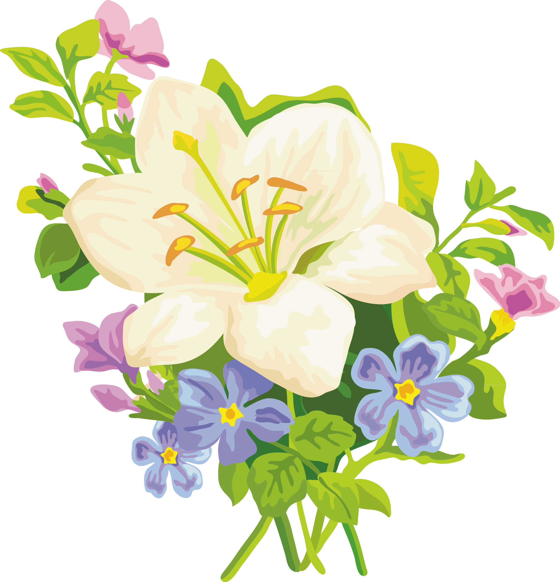 Banner Royalty Free Belladonna Flower Easter Clip Art - Clip Art Easter Lil...