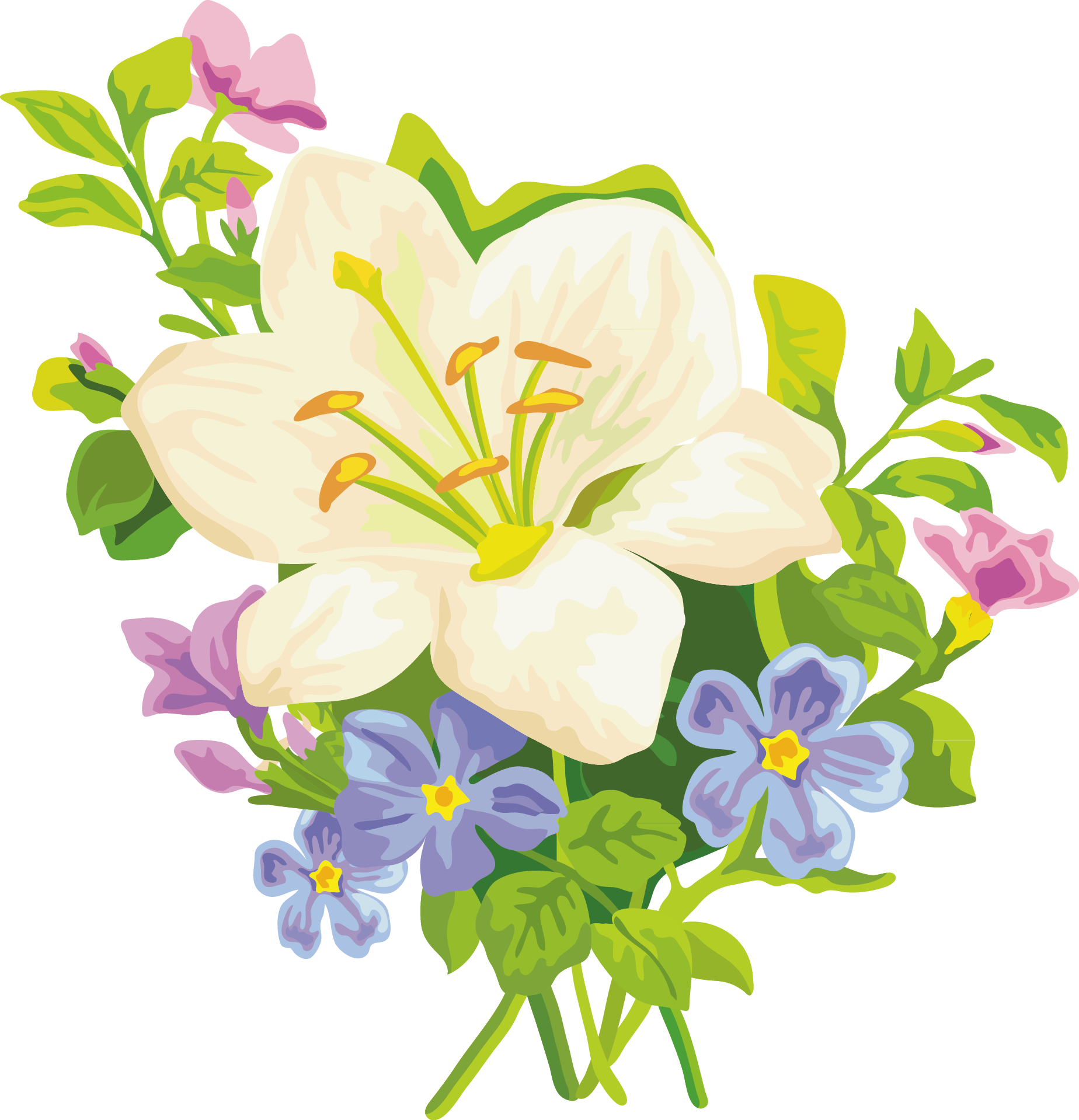 Banner Royalty Free Belladonna Flower Easter Clip Art - Clip Art Easter Lily - Png Download (1848x1918), Png Download