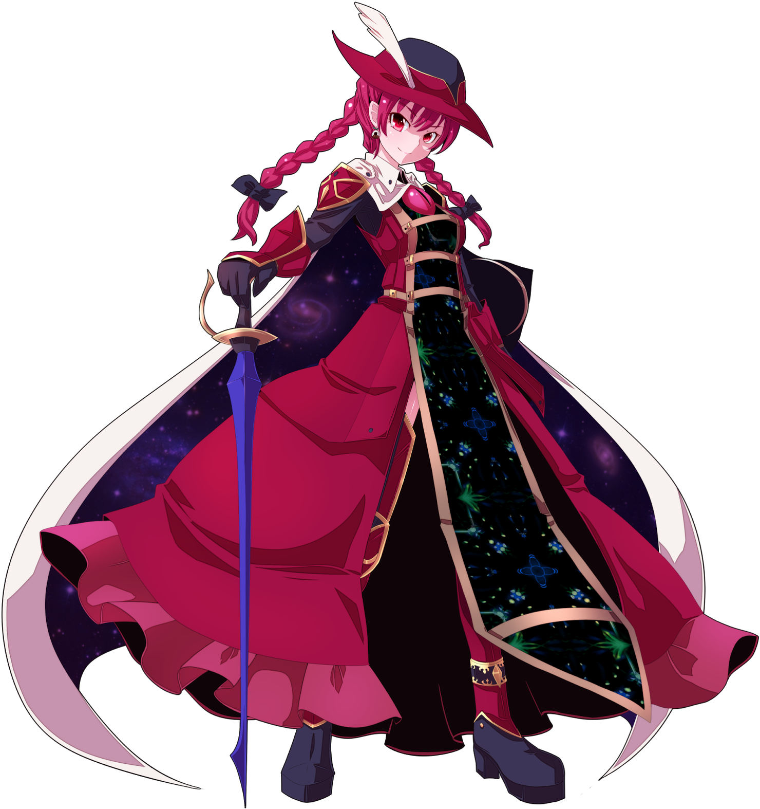 Jezebel Schwarz, Futuristic Swashbuckler Cat Girl - Final Fantasy Red Mage Clipart (1561x1600), Png Download