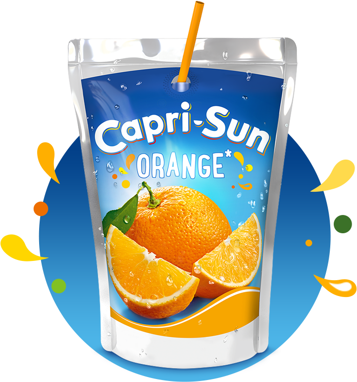 Capri Sun Png - Capri Sun Orange Clipart (721x773), Png Download