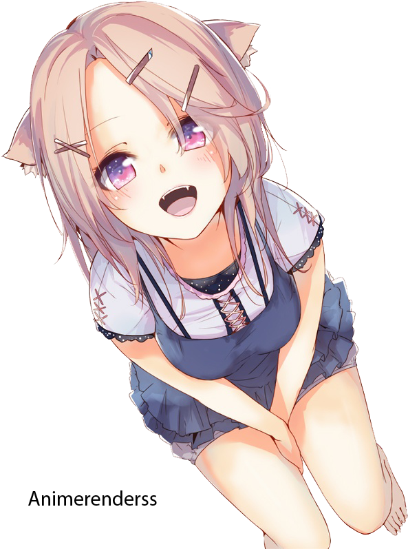 7u7 - Anime Cat Girl Mouth Clipart (736x799), Png Download