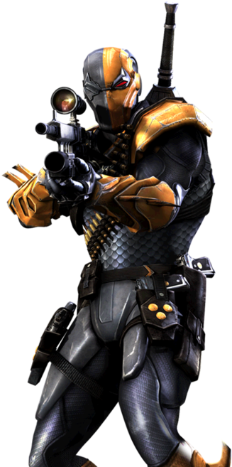 [ Img] - Injustice Deathstroke Clipart (500x656), Png Download