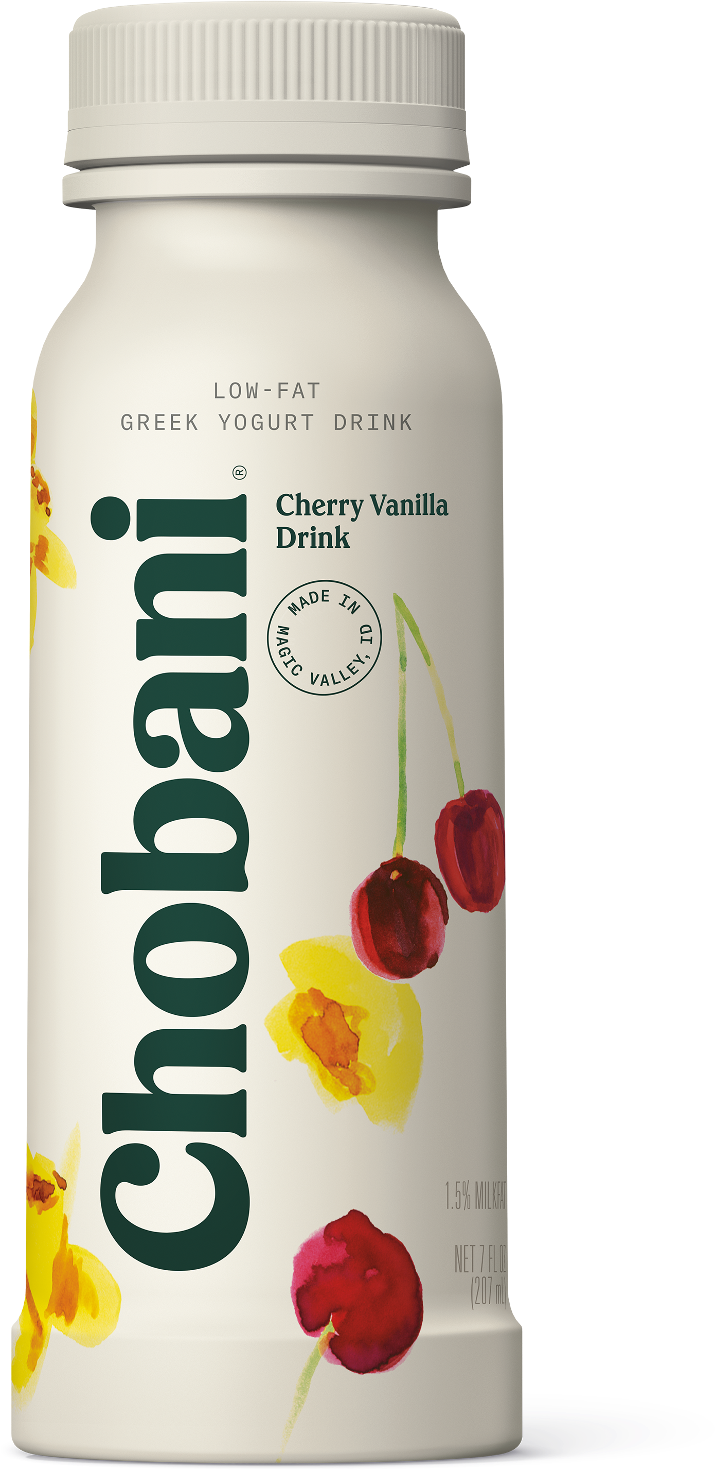 Chobani, Cherry Vanilla Low Fat Greek Yogurt Drink, - Apple Juice Clipart (1390x2855), Png Download