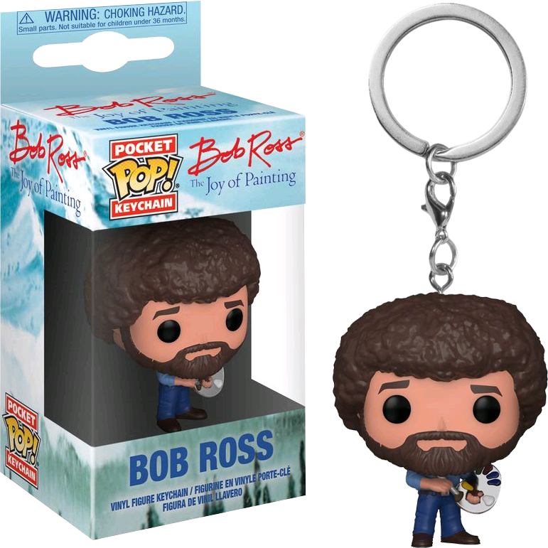 The - Bob Ross Funko Pop Keychain Clipart (771x771), Png Download