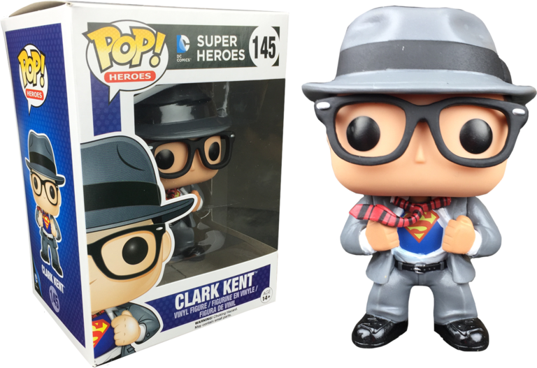 Clark Kent In Suit Pop Vinyl Figure - Clark Kent Pop Figure Clipart (768x527), Png Download