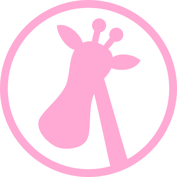 Giraffe Logo Clip Art At Clker - Png Download (600x600), Png Download