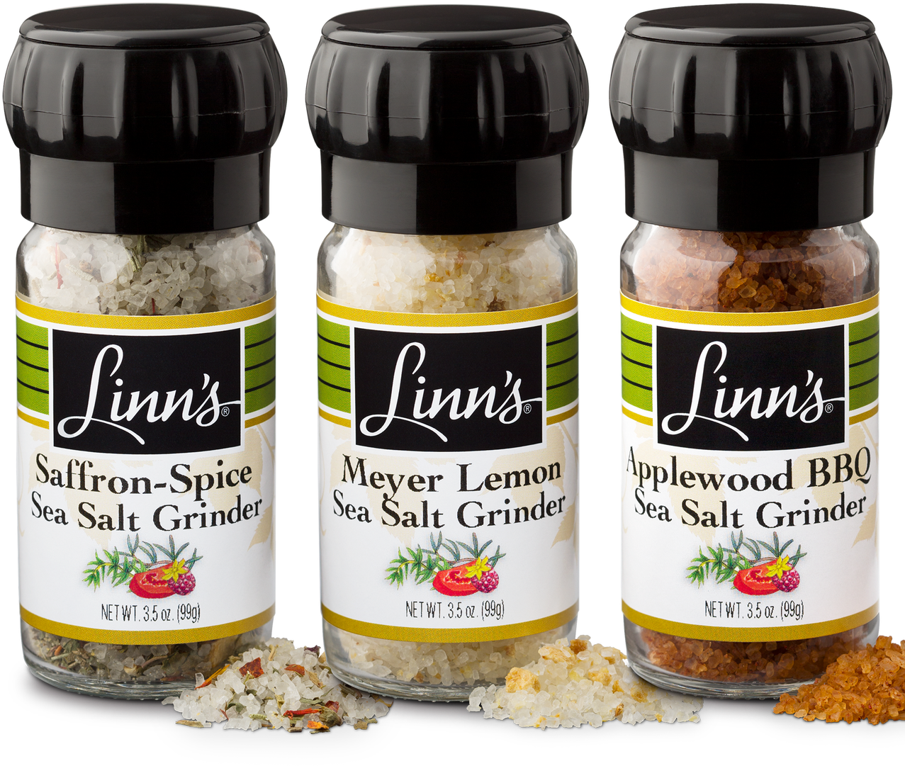 Linn's Flavored Sea Salt Grinders - Grated Parmesan Clipart (1280x1280), Png Download