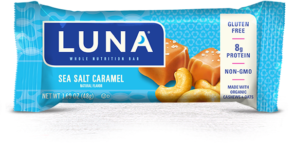 Sea Salt Caramel Flavor - Luna Bar Sea Salt Caramel Clipart (625x510), Png Download