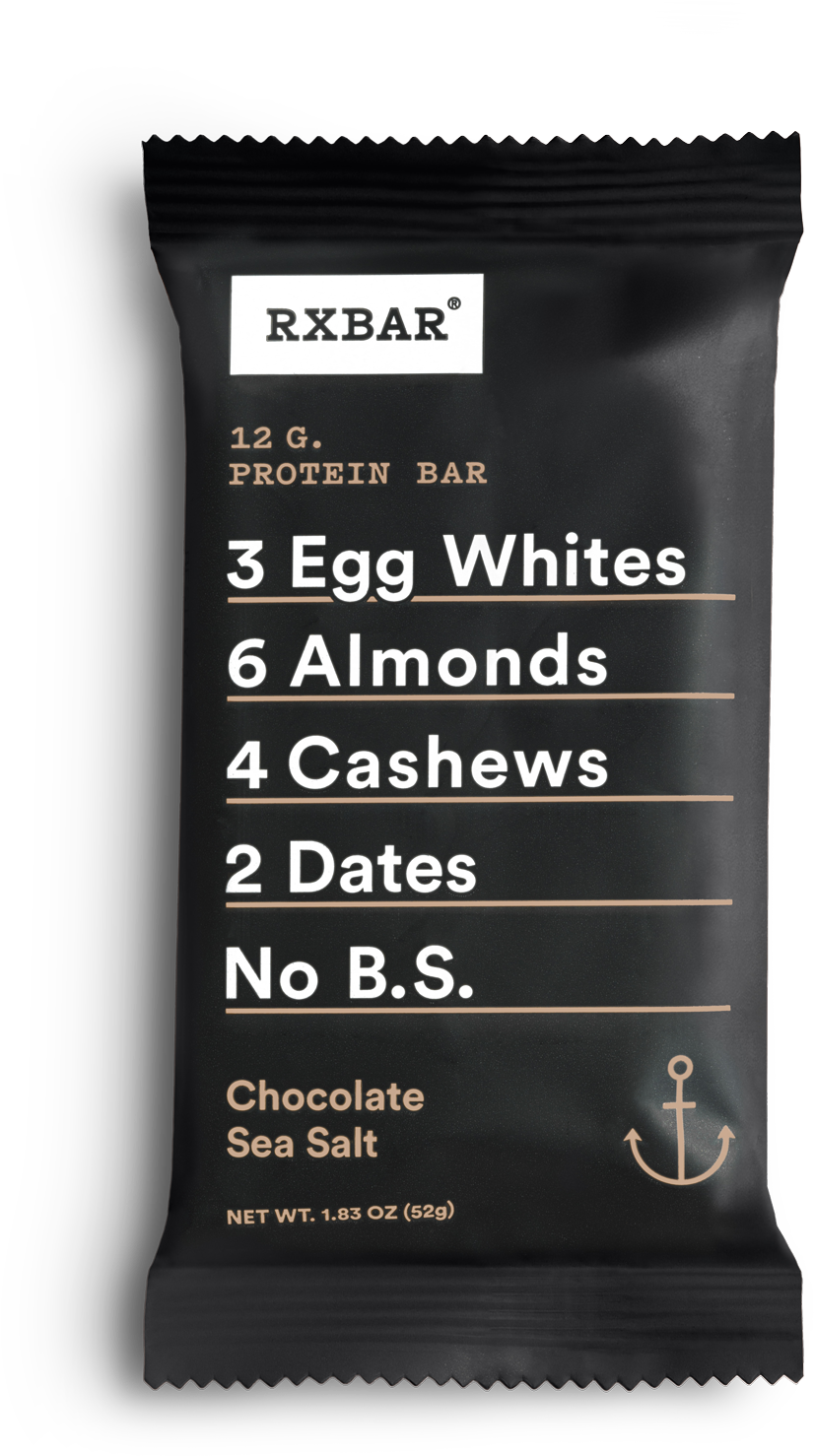 Healthy Office Snacks, Rxbar Chocolate Sea Salt - Banner Clipart (1000x1608), Png Download