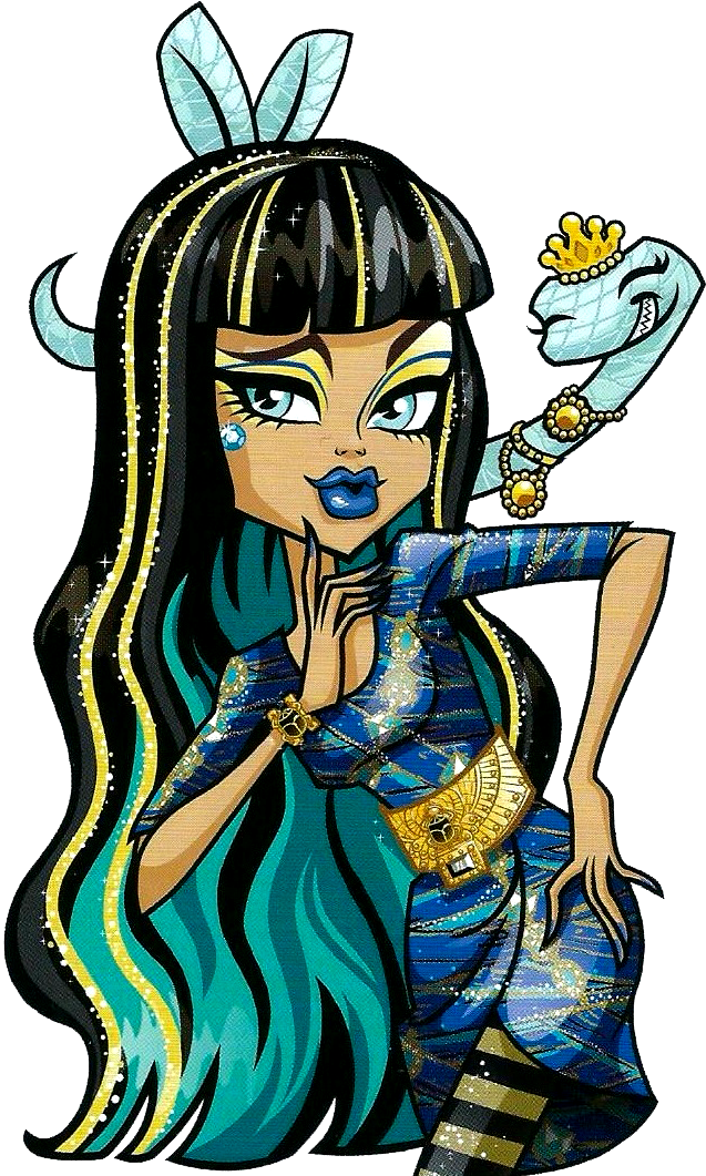 Artworks/png De Cleo De Nile Y Abbey Bominable - Monster High Picture Day Cleo Clipart (664x1077), Png Download
