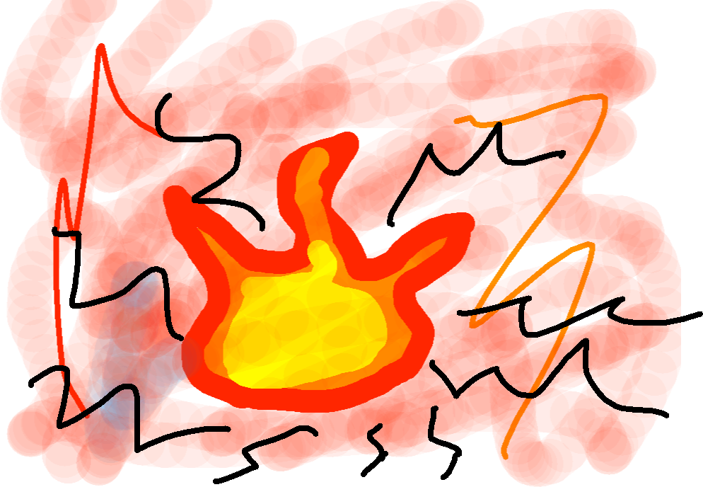 Flame - Drawing Clipart (994x688), Png Download