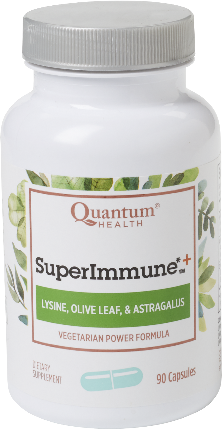 Lysine, Olive Leaf, & Astragalus Dietary Supplement - Quantum Health Clipart (1258x2000), Png Download