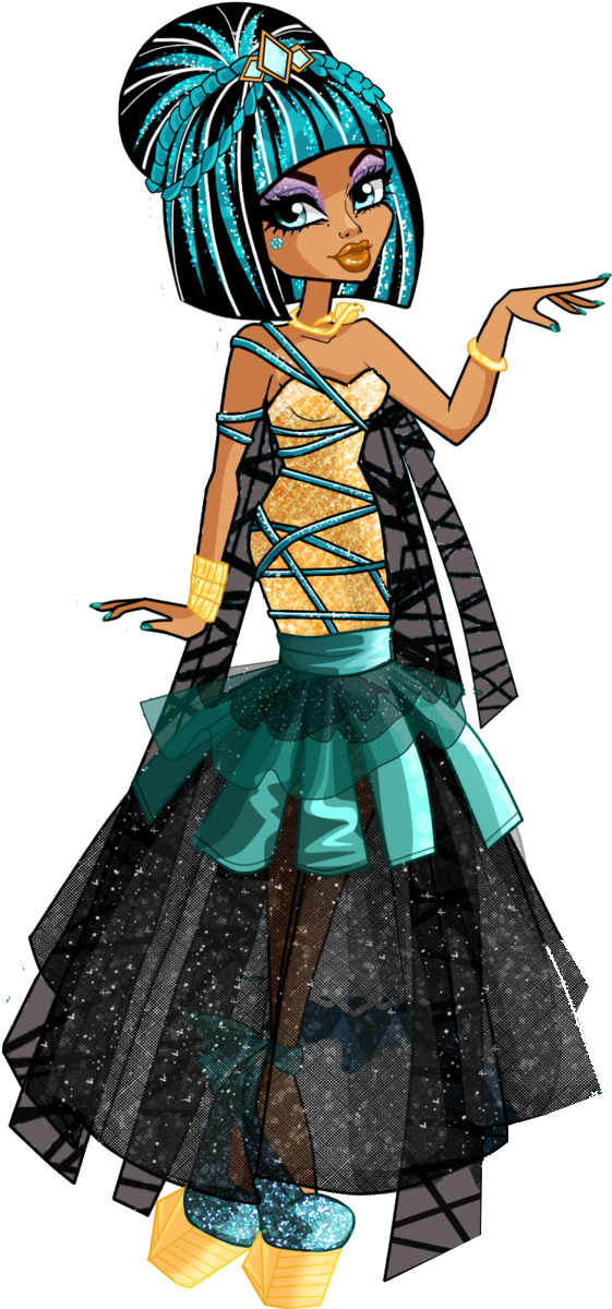 Monster High Cleo Halloween Clipart (562x1244), Png Download