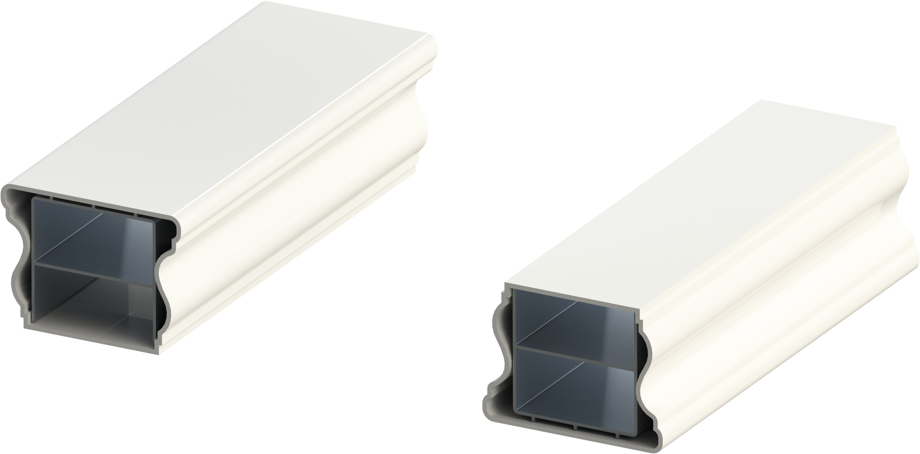 Vinyl Railing Profiles - Box Clipart (3182x1688), Png Download