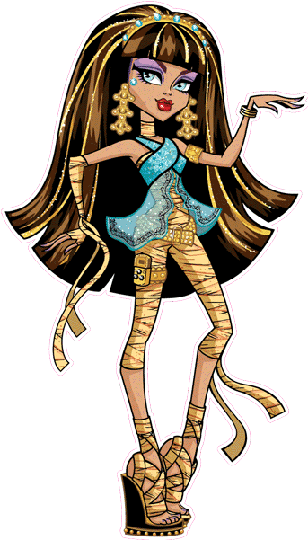 Vinilo Monsterhigh 10 - Cleo Y Nefera De Nile Clipart (600x600), Png Download