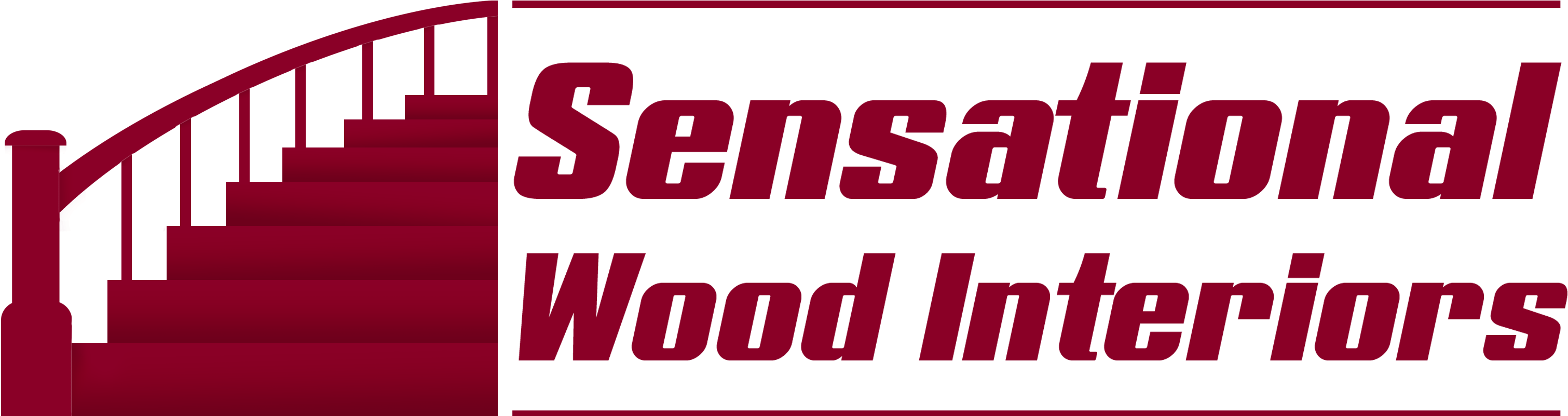 Sensational Wood Interiors Logo - Poster Clipart (3087x800), Png Download