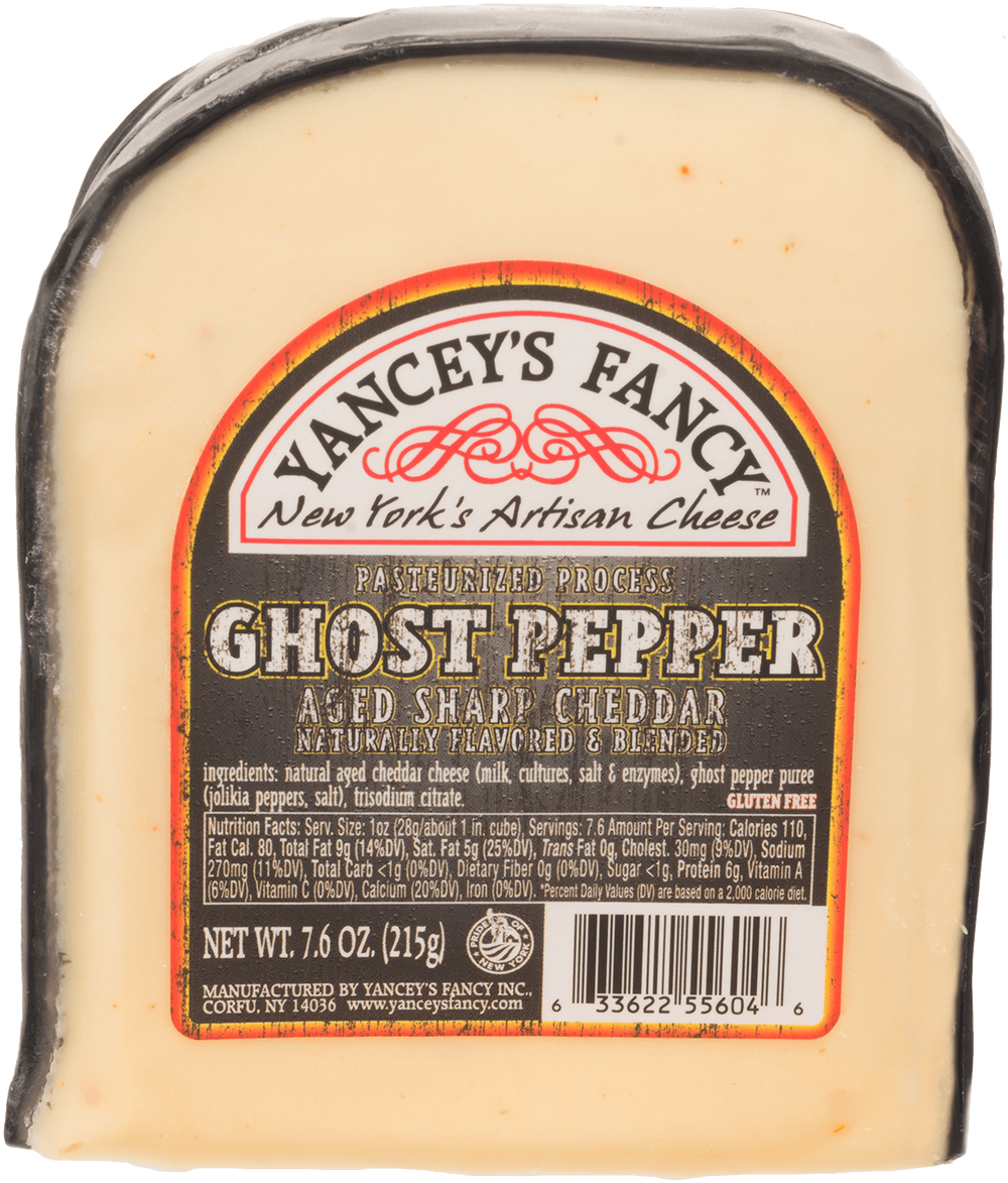 Yanceys Fancy Ghost Pepper Cheddar - Yancey Fancy Ghost Pepper Cheese Clipart (1113x1280), Png Download