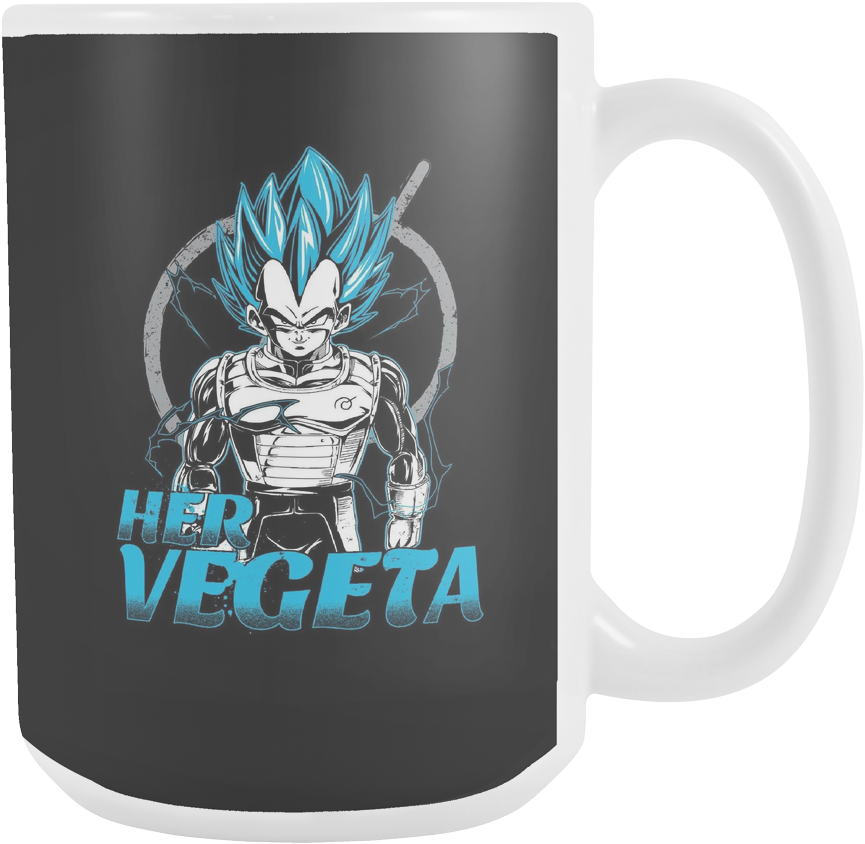 Super Saiyan Her Vegeta God 15oz Coffee Mug - Vegeta Clipart (1024x1024), Png Download