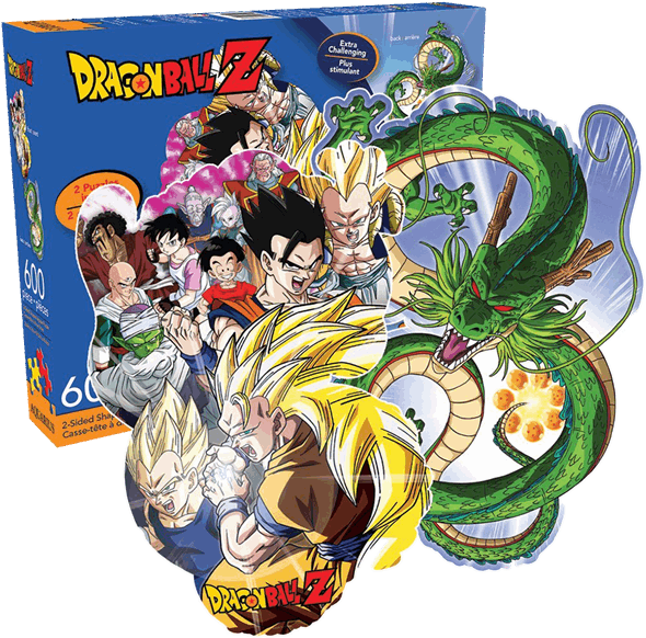 Puzzle - Dragon Ball Z 2 Sided Shaped Puzzle Clipart (600x600), Png Download