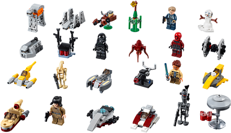 Lego® Star Wars™ Advent Calendar 2018 - Star Wars Advent Calendar 2018 Clipart (800x600), Png Download