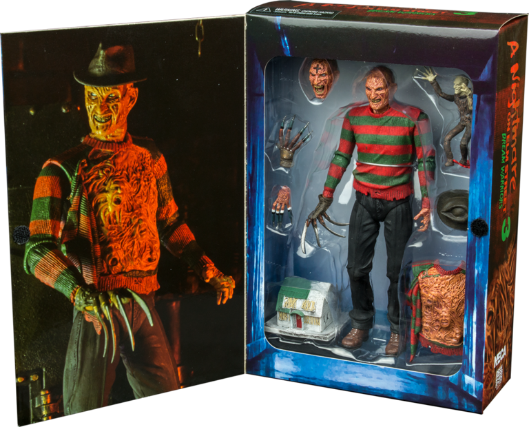 Nightmare On Elm Street - Nightmare On Elm Street Ultimate Freddy Figure Clipart (768x620), Png Download