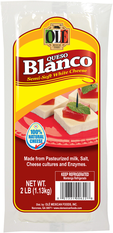 Queso Blanco 2lb - Ole Mexican Foods Clipart (712x882), Png Download