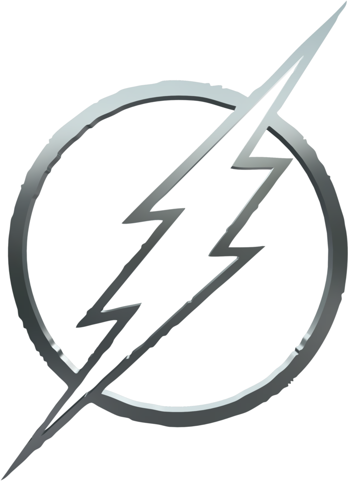 Transparent Flash Symbol Black - White Flash Dc Logo Clipart (1024x1365), Png Download