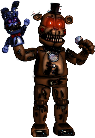 Nightmare Freddy - Funtime Classic Toy Freddy Clipart (600x600), Png Download