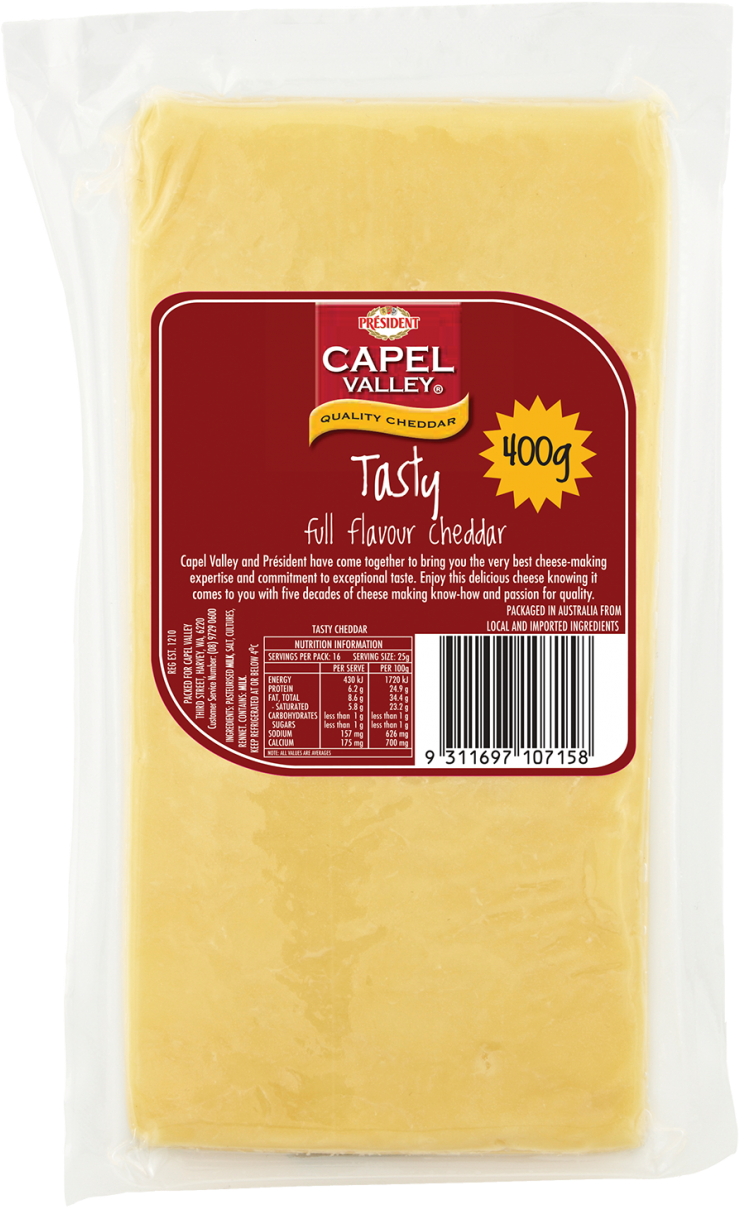 Capel Valley Tasty Cheese 400g - Parmigiano-reggiano Clipart (829x1280), Png Download