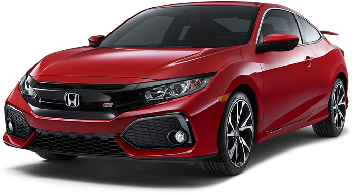 2017 Honda Civic Si Coupe Overview - Honda Civic Si 2019 Black Clipart (850x478), Png Download