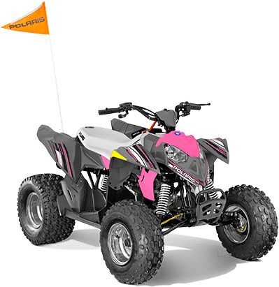 Outlaw - Polaris Outlaw 110 Pink Clipart (768x432), Png Download