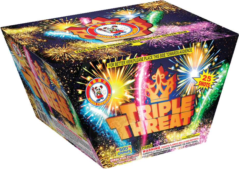 Triple Threat - Winda - Panda Fireworks Group Co., Ltd. Clipart (1000x1000), Png Download