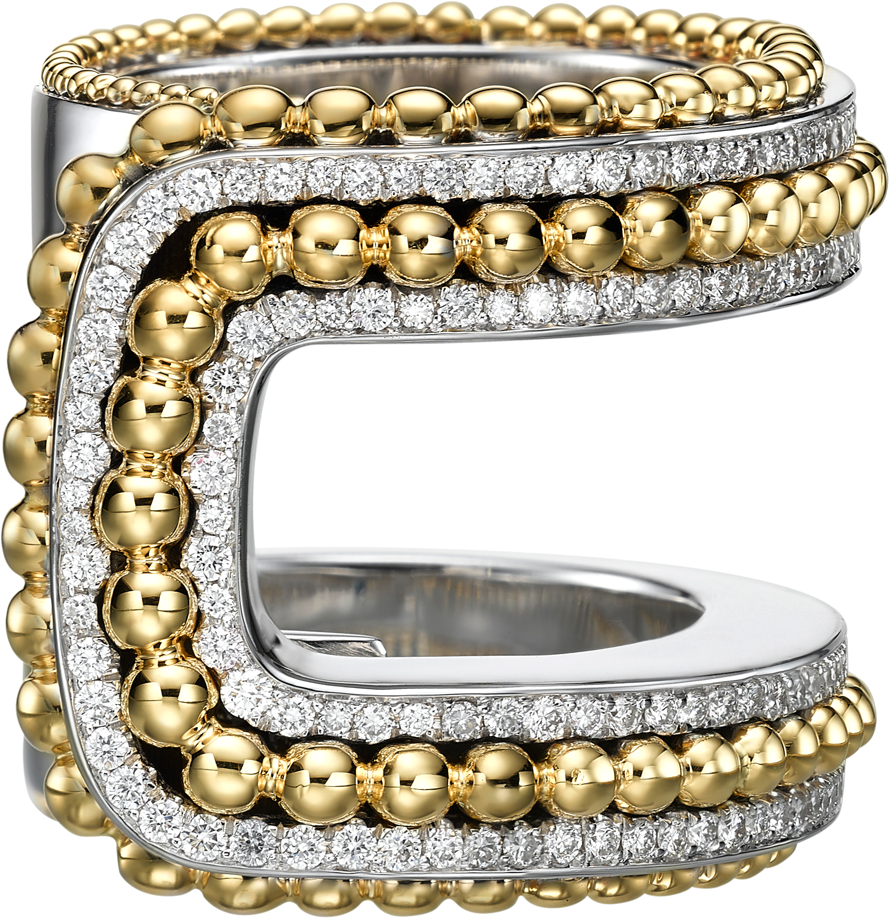 18k Yellow Gold Bubbles Set With - Pearl Clipart (1802x1802), Png Download