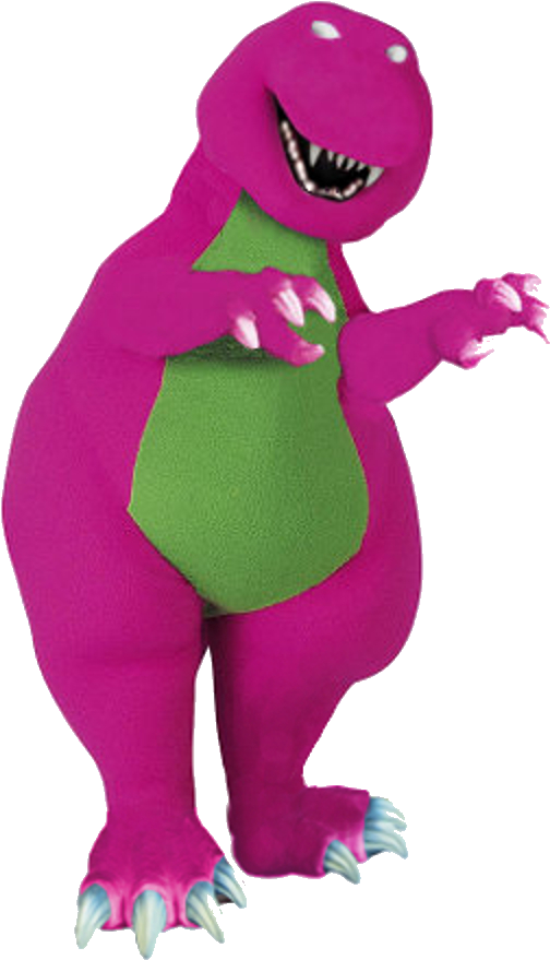 Barney Transparent Evil - Barney The Dinosaur Remake Clipart (572x1000), Png Download