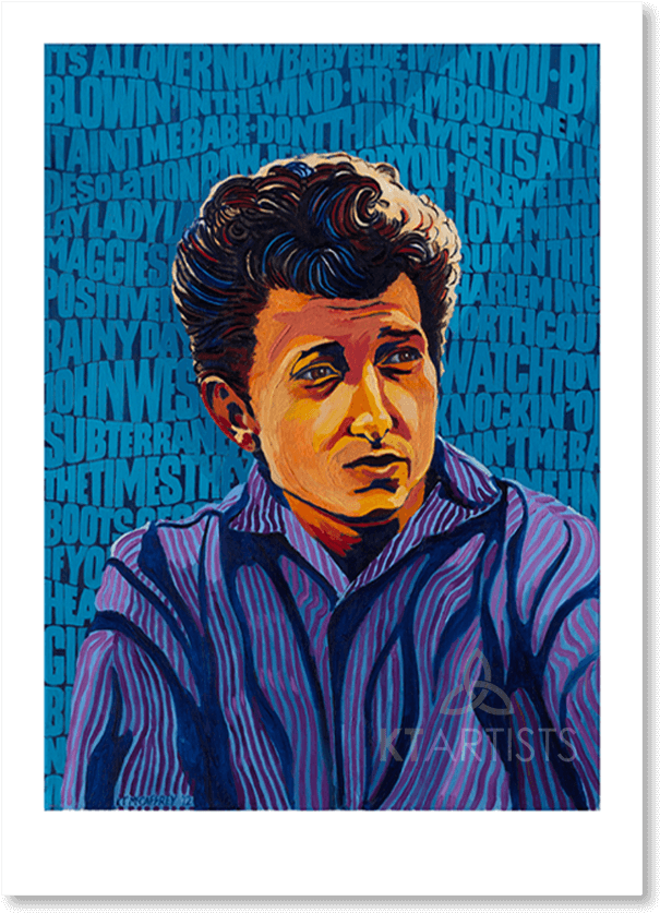 Bob Dylan Portrait Fine Art Print - Visual Arts Clipart (849x954), Png Download
