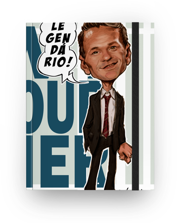 Caderno Barney Stinson De Wanderline Freitasna - Poster Clipart (800x800), Png Download