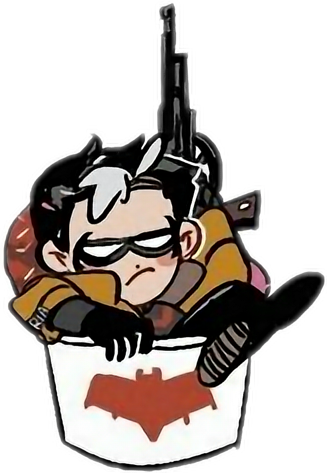 #freetoedit #cute #kawaii #chibi #batman #robin #sweet - Batboys Fanfiction Clipart (648x936), Png Download