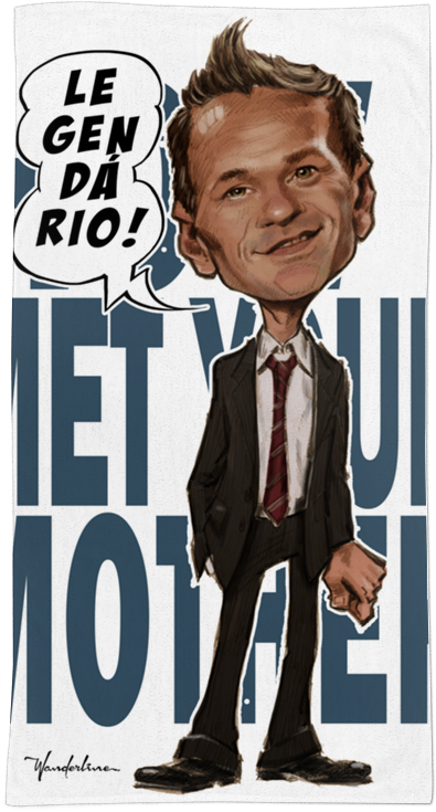 Toalha Barney Stinson De Wanderline Freitasna - Poster Clipart (800x800), Png Download