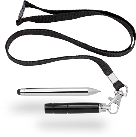 261 35001 Einzeln Schwarz - Wedo 26135000 Terzo Combined Touch Pen And Ball Pen Clipart (900x490), Png Download