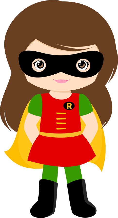 Minus Hero Girl, Batman Party, Batman Birthday, - Super Girls Baby Png Clipart (486x900), Png Download