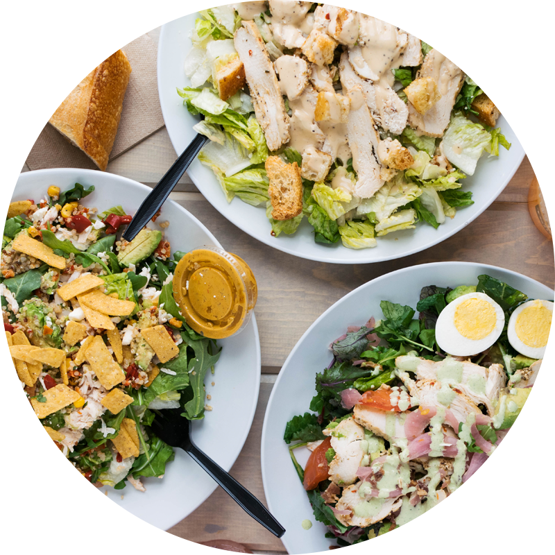 Panera Catering - Spinach Salad Clipart (800x800), Png Download