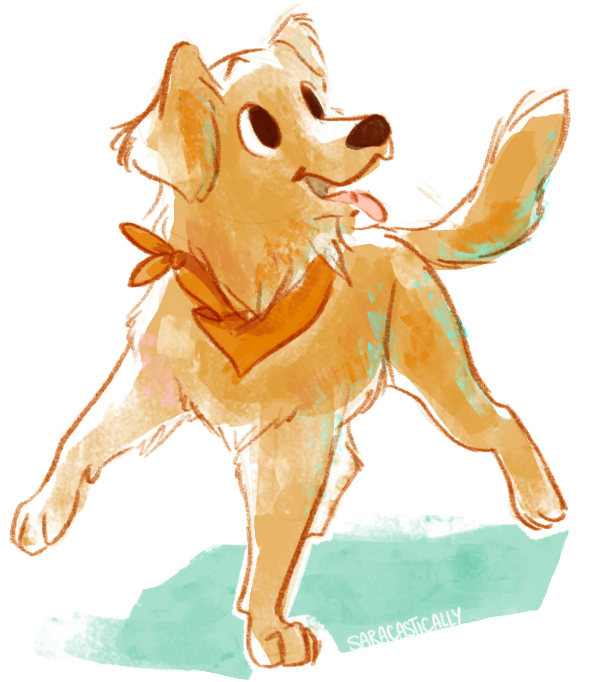 Golden Retriever Drawing Clipart (756x847), Png Download