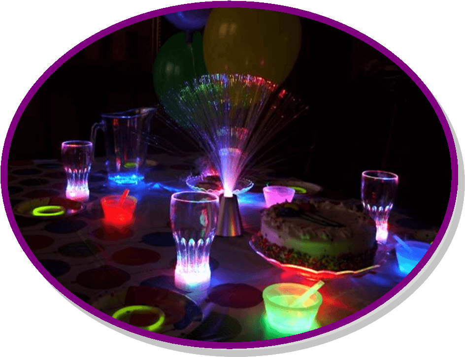 Glow Party Table Centerpieces - Party Clipart (957x737), Png Download