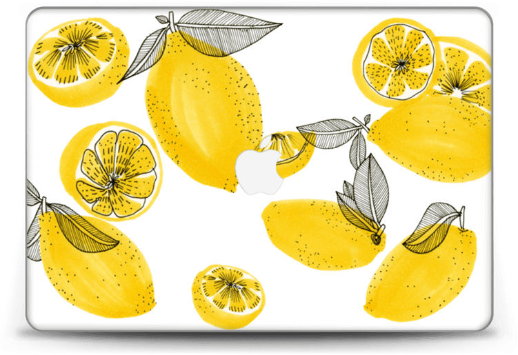 Sweet Lemons Skin Macbook Pro Retina 15” - Lemon Pro 13 Clipart (800x558), Png Download
