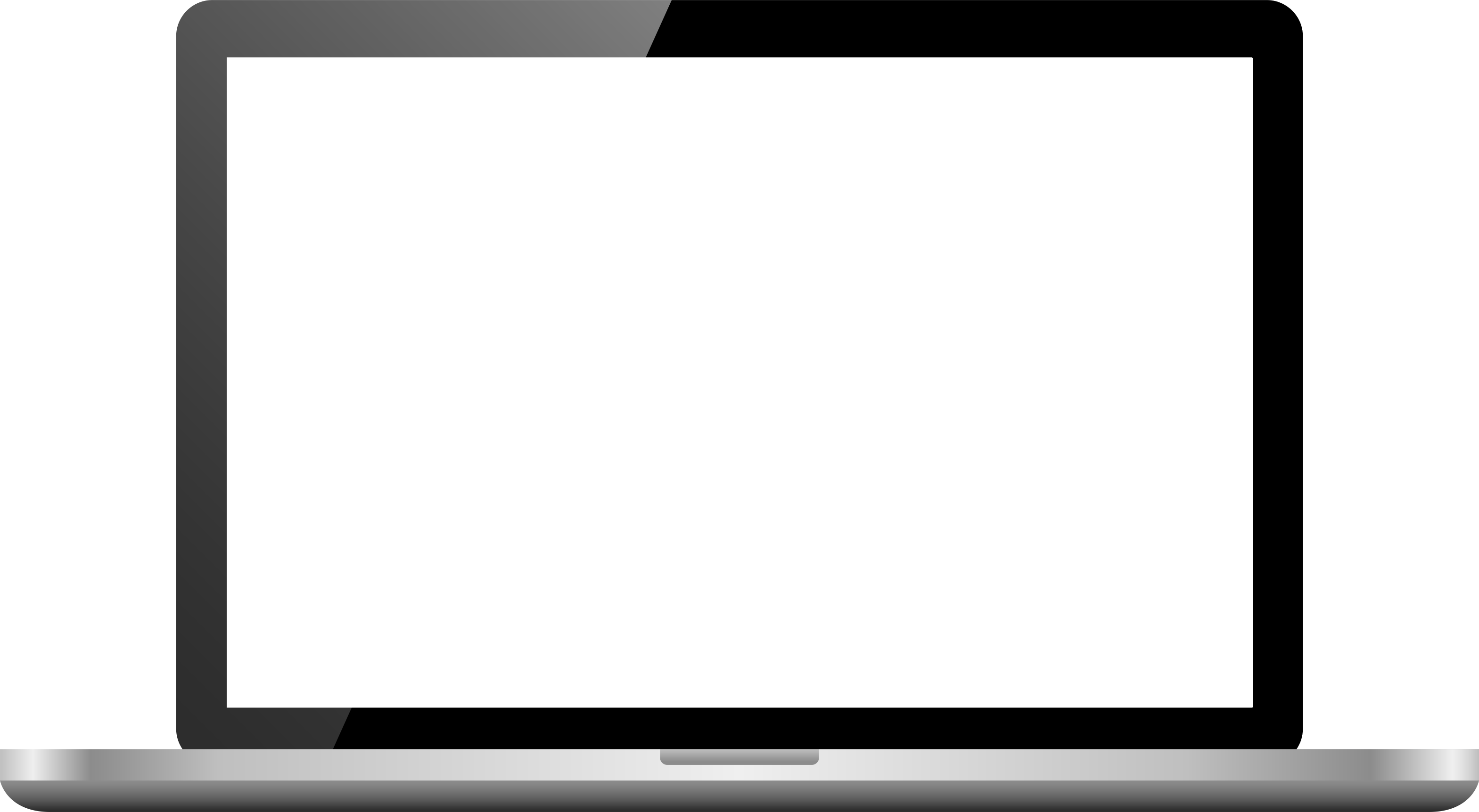 Laptop Image - Transparent Desktop Frame Png Clipart (3138x1724), Png Download