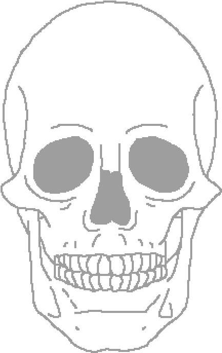 Sugar Skull Base - Skull Clipart (1400x800), Png Download