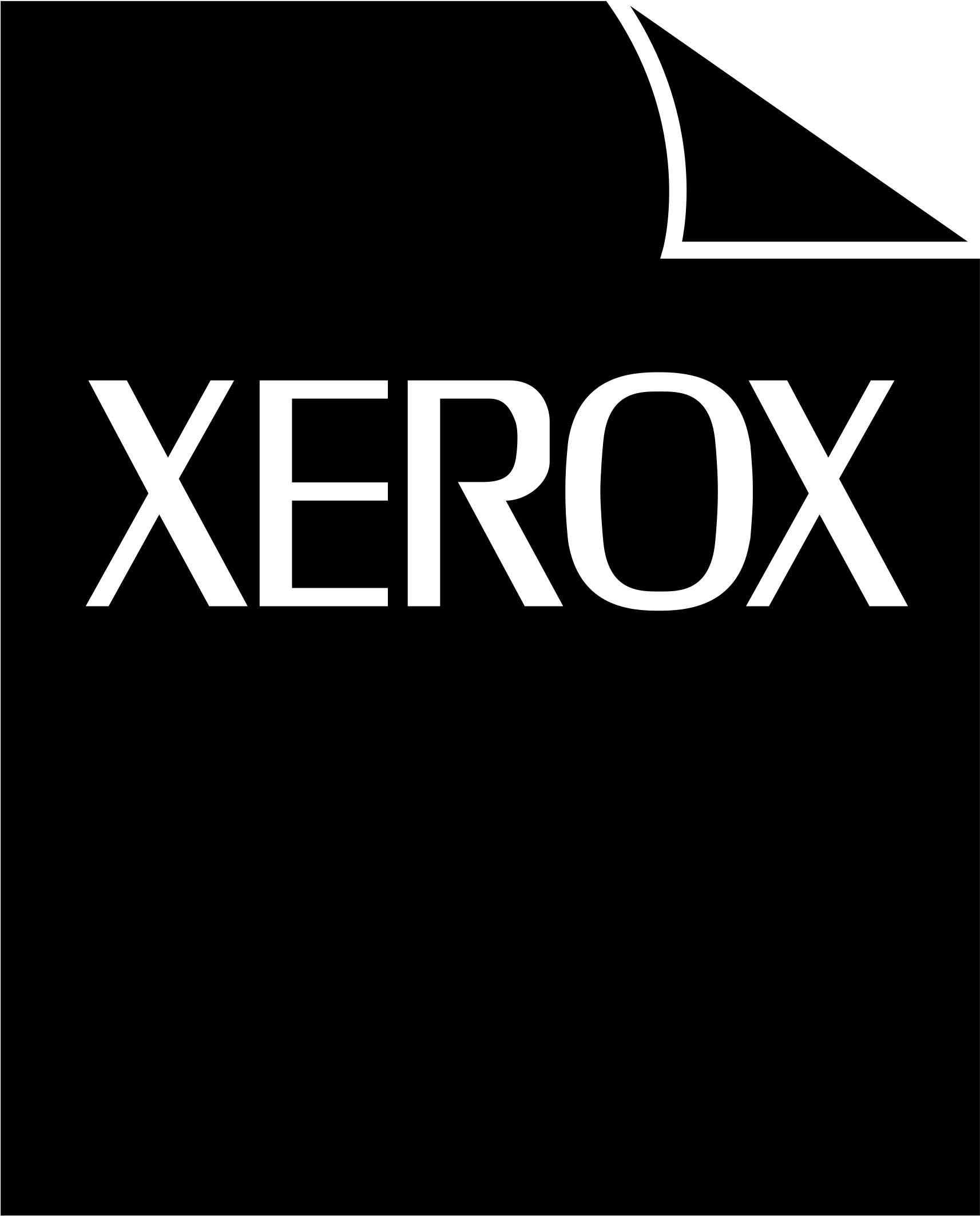 Xerox Logo Png Transparent - Xerox Logo Black Clipart (2400x2400), Png Download