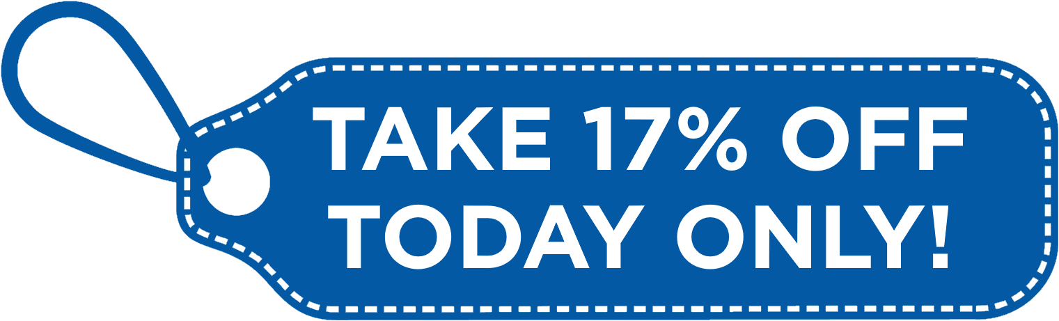 17% Off Banner - Majorelle Blue Clipart (1542x479), Png Download